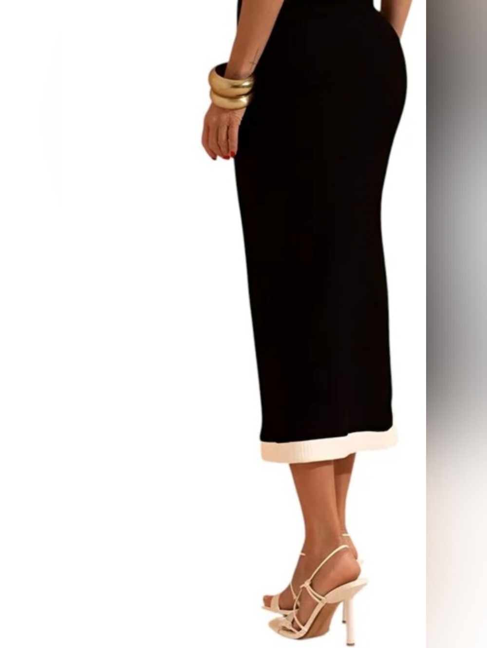 House of Harlow 1960 Black Label Sweater Knit Skirt Size S